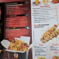 Menu. Also vegan sushi on other side at Manga Noodles in Eilat