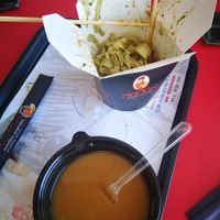 Misou and padthai(?!) at Manga Noodles in Eilat