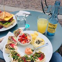 The shawarma plate at Truefood Cafe in Lund