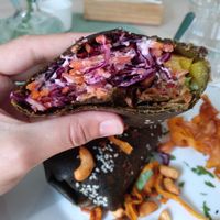 Delicious Summer burrito at Truefood Cafe in Lund