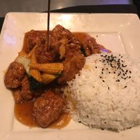 Orange Chicken (vegan) at Yard House in Dedham