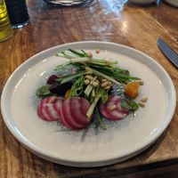 Beetroot and apple salad at The Cove in Falmouth