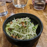 Celeriac and walnut salad at The Cove in Falmouth