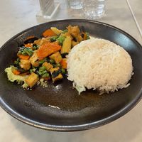 Thai-Basil-Tofu mit Jasmin Reis at Bangkok Jam - Marina Square in Central Singapore