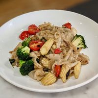 Vegan Thai Drunken Noodles at Bangkok Jam - Marina Square in Central Singapore