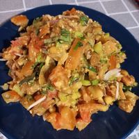 Tomato salad at The Swan Burmese Cuisine in Chiang Mai