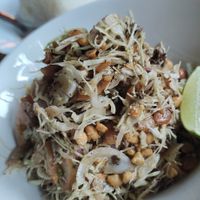 Burmese tea leaf salad #Veganuary at The Swan Burmese Cuisine in Chiang Mai