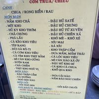 Menu   at Thanh Luong Vegetarian in Ho Chi Minh City