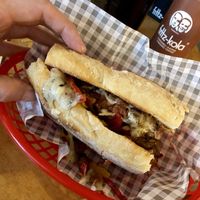 Vegan philly cheese steak. Delicious and filling!!  at Foodbar Rauw in Enschede