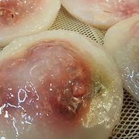 Raw stage of Red Vinasse Taiwanese Meatballs at JinZhi Hong Zao Su Rou Yuan in New Taipei City