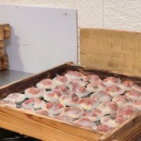 Freshly made Bawan before steaming  at JinZhi Hong Zao Su Rou Yuan in New Taipei City