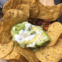 Nachos (vegan option without cheese and yoghurt)  at The Cozy Corner in Taupo