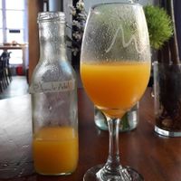 Fresh juice at Oh La La in Cartagena