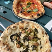 The tomato one and the italian brocoli one  at Purezza Camden in London