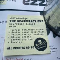 Special dish for Sea Sheperd at Purezza Camden in London