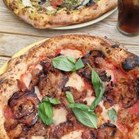 Vegan Sausage pizza at Purezza Camden in London