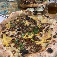 Carbonara pizza (veganuary special) #Veganuary at Purezza Camden in London
