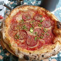 "Honey, I want the one with Pepperoni" pizza at Purezza Camden in London