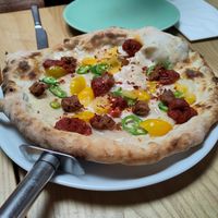 Nduja pizza at Purezza Camden in London