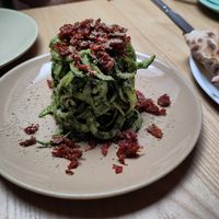 Courgetti spaghetti at Purezza Camden in London