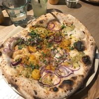 “tuna” pizza  at Purezza Camden in London