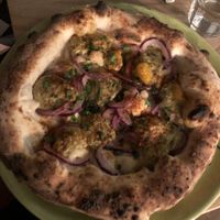 “Tuna” pizza  at Purezza Camden in London