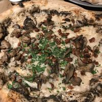 Black truffle pizza  at Purezza Camden in London