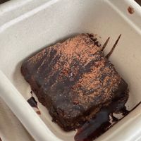 Salted caramel brownie  at Purezza Camden in London