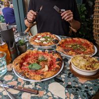3 small plates and a Mac n cheese! at Purezza Camden in London