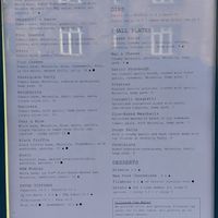 Menu on 15/1/24 at Purezza Camden in London