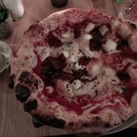 Four cheese pizza at Purezza Camden in London