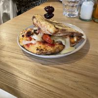 brunch pizza  at Purezza Camden in London