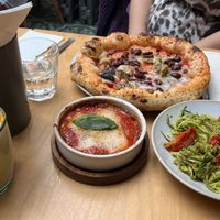 Parmigiana, courgetini at Purezza Camden in London