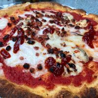 Four Cheese on gluten-free base at Purezza Camden in London