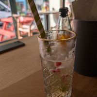 Elderflower Mocktail at Purezza Camden in London