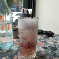 Elderflower spritz at Purezza Camden in London