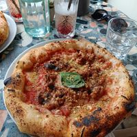 Aubergine parmesan pizza at Purezza Camden in London