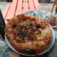 Four seasons pizza at Purezza Camden in London
