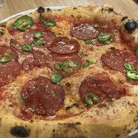 Pepperoni agave pizza   at Purezza Camden in London
