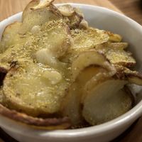 Garlic potatoes   at Purezza Camden in London