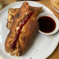 The Christmas Calzone at Purezza Camden in London