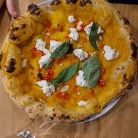 Butternut squash pizza base with no tomato at Purezza Camden in London