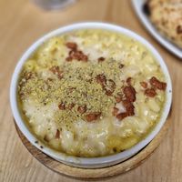 Mac'n'cheese with hemp seeds ❤️ at Purezza Camden in London