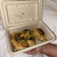 Cheesy dough balls!   at Purezza Camden in London