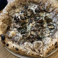 Black truffle pizza  at Purezza Camden in London