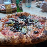 Veggie pizza at Purezza Camden in London