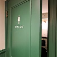 Gender-neutral toilets at Purezza Camden in London