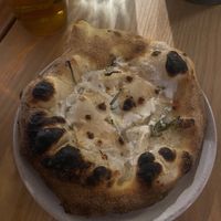 Garlic sourdoughh  at Purezza Camden in London