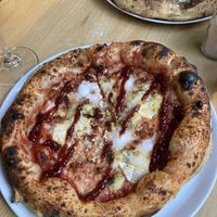 4 cheese pizzaa  at Purezza Camden in London