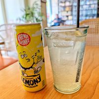 Sparkling lemonade at Purezza Camden in London
